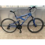 A KINSEI EXODUS MOUNTAIN BIKE WITH 18 GEAR SHIMANO