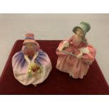 TWO ROYAL DOULTON FIGURINES MONICA AND BO PEEP