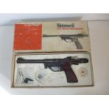 A BOXED HAMMERLI CO2 MASTER .177 CALIBRE AIR PISTOL, 17CM BARREL, SERIAL NUMBER 24206