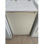 A WHITE TURBO LARDER UNDER COUNTER FRIDGE BELIEVED IN WORKING ORDER BUT NO WARRANTY