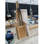 VARIOUS EASELS, CANVASSES ETC