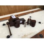 TWO MINIATURE BENCH VICE, ONE NO. 00