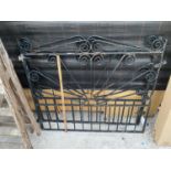 A PAIR OF WROUGHT IRON GARDEN GATES