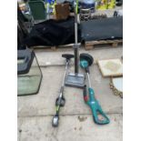 A G TECH VACUUM CLEANER AND STRIMMER AND A BOSCH STRIMMER