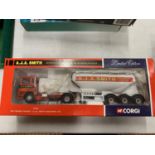 A CORGI LIMITED EDITION 'A.J.A SMITH TRANSPORT LIMITED' POWER TANKER