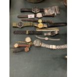 A LARGE COLLECTION OF WATCHES AND PARTS