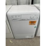 A WHITE 7KG HOTPOINT TUMBLE DRYER BELIEVED IN WORKING ORDER BUT NO WARRANTY