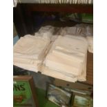 A LARGE QUANTITY OF VINTAGE COTTON AND LINEN WARE