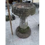 A CONCRETE BIRDBATH