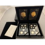 TWO BOXED EIGHT COIN SETS OF SILVER PROOF DECIMAL COINAGE IN PRESENTATION BOX WITH CERTIFICATES