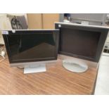 A PAIR OF MONITORS TO INCLUDE A 15" TEVION