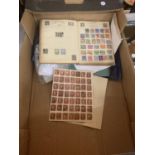 AN ASSORTMENT OF STAMPS TO INCLUDE A SHEET OF PENNY REDS ETC