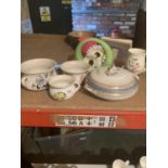 AN ASSORTMENT OF CERAMIC WARE TO INCLUDE A LOSOL WARE TUREEN ETC