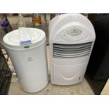 AN INDESIT AUTOPUMP DRYER AND A EUROMEED DEHUMIDIFIER BELIEVED IN WORKING ORDER BUT NO WARRANTY