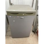 A SILVER WHIRLPOOL UNDER COUNTER FRIDGE BELIEVED IN WORKING ORDER BUT NO WARRANTY