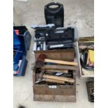 VARIOUS TOOLS - HAMMERS, SCREWDRIVERS ETC