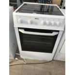 A WHITE BEKO ELECTRIC OVEN AND HOB (HARD WIRED)
