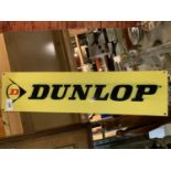 A METAL 'DUNLOP' MAN CAVE SIGN