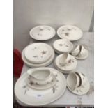 A ROYAL DOULTON TUMBLING LEAVES PART TEA SET