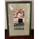A SIGNED AND FRAMED MICHAEL OWEN PICTURE