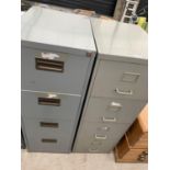 TWO FOUR DRAWER FILING CABINETS