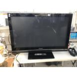 A 42" PANASONIC TELEVISION WITH REMOTE CONTROL BELIEVED IN WORKING ORDER BUT NO WARRANTY