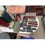 VARIOUS OO GAUGE RAILWAY ITEMS - A DUCHESS OF MONTROSE LOCO, TWO BR LOCOS, VARIOUS ROLLING STOCK AND