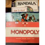 A SELECTION OF BOARD GAMES TO INCLUDE THE ICONIC 'MONOPOLY' AND 'HOW TO HOST A MURDER' ETC