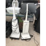 TWO WHITE PANASONIC HOOVERS BOTH BELIEVED IN WORKING ORDER BUT NO WARRANTY
