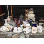 VARIOUS CERAMICS AND GLASSWARE