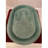A PILKINGTONS LANCASTRIAN POTTERY PLATTER MADE IN BLACKPOOL 1972-1975 DEPICTING BLACKPOOL TOWER
