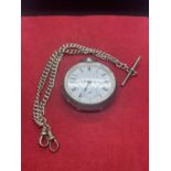 A HALLMARKED BIRMINGHAM SILVER FUSEE POCKET WATCH BELIEVED 1846 AND A HALLMARKED BIRMINGHAM SILVER