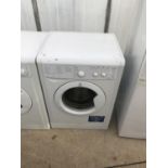 A WHITE 6KG INDESIT WASHING MACHINE BELIEVED IN WORKING ORDER BUT NO WARRANTY