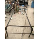 A VINTAGE METAL SINGLE BED FRAME