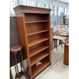 A MAHOGANY SIX TIER BOOKCASE