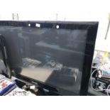 A 42" SAMSUNG TELEVISION WITH REMOTE CONTROL BELIEVED IN WORKING ORDER BUT NO WARRANTY