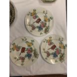 THREE SPODE PLATES