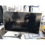 A 42" LG FLAT SCREEN TELEVISION BELIEVED IN WORKING ORDER BUT NO WARRANTY (REQUIRES REMOTE CONTROL)