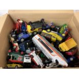 A BOX OF VARIOUS TOY CARS