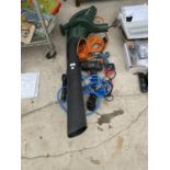 A LEAF BLOWER, HOOK UP LEAD, DRILL ETC