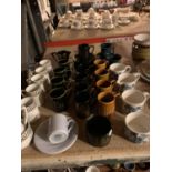 A LARGE ASSORTMENT OF CERAMIC WARE TO INCLUDE PORTMEIRION AND TOTEM COFFEE SERVICE ETC