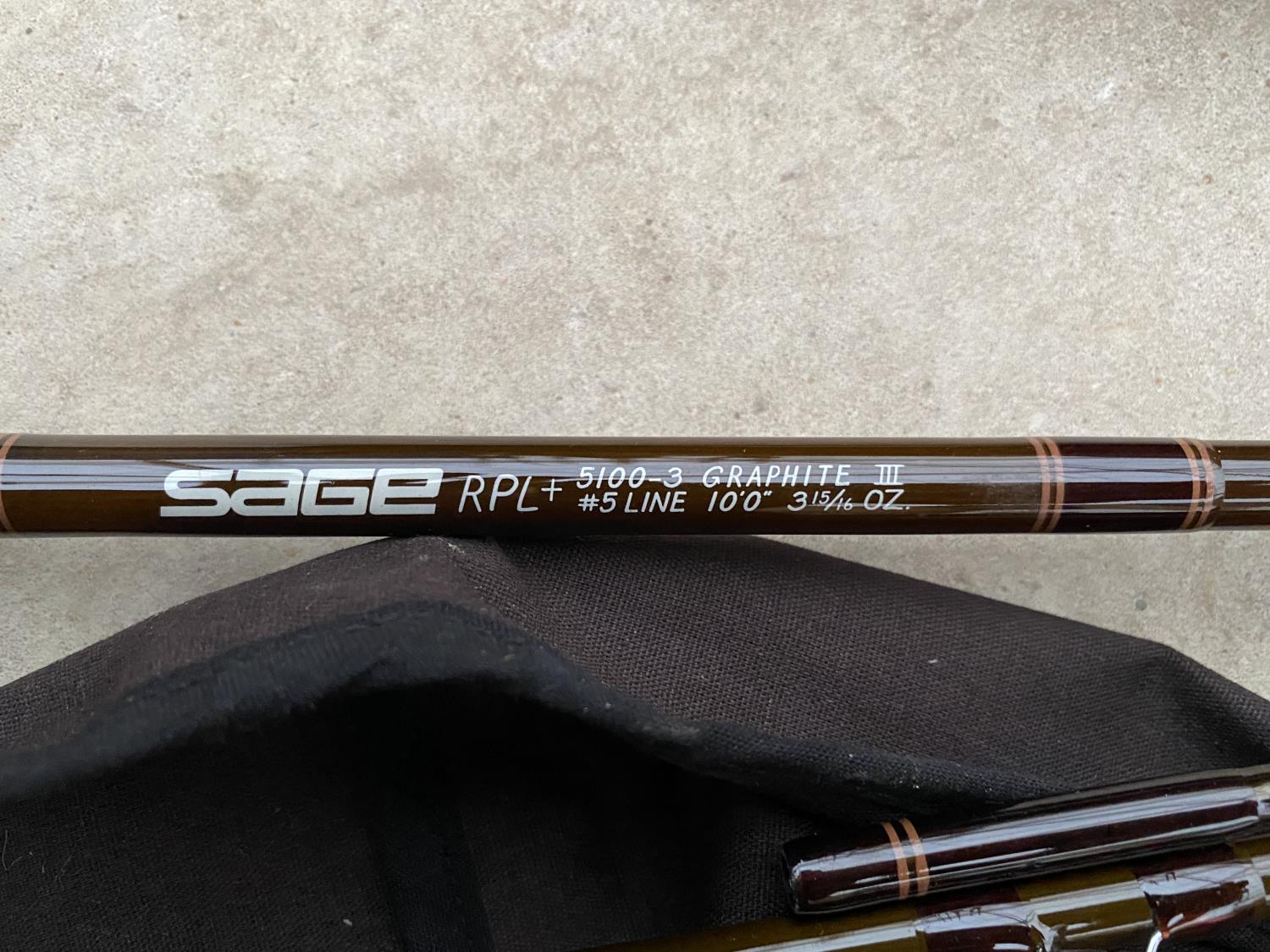 A SAGE THREE SECTION GRAPHITE FLY ROD - Image 4 of 4