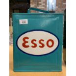 A RESTORED VINTAGE ESSO PETROL CAN