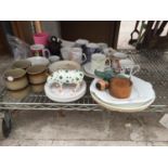 VARIOUS CERAMICS AND DINNERWARE