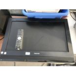 A 26" TOSHIBA TELEVISION WITH REMOTE CONTROL BELIEVED IN WORKING ORDER BUT NO WARRANTY