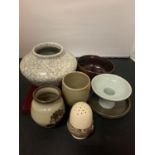 SEVEN ITEMS OF STUDIO POTTERY