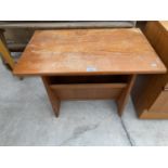 A DANISH DESIGN TEAK MAGAZINE TABLE BY A.B.J.MOBLER, 25.5x15.5"