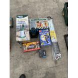 VARIOUS CAR ITEMS - TIMING STROBE, TOW BAR, JACK ETC