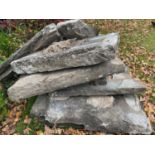 **NOT ON SITE TO BE COLLECTED FROM WILMSLOW CHESHIRE** A QUANTITY OF YORK STONE APPROXIMATELY 14