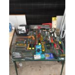 VARIOUS TOOLS - SPANNERS, PLIERS, SCREWDRIVERS ETC